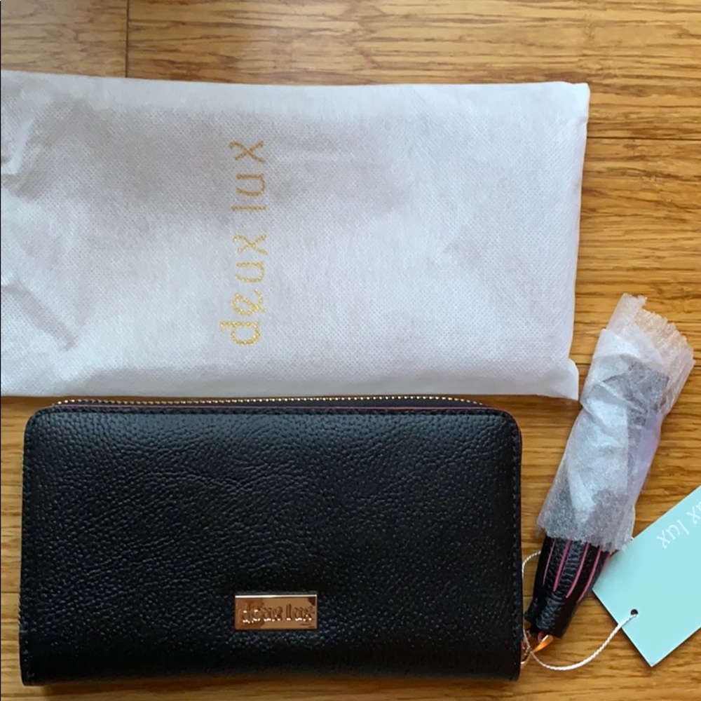 Brand new black deux lux wallet
